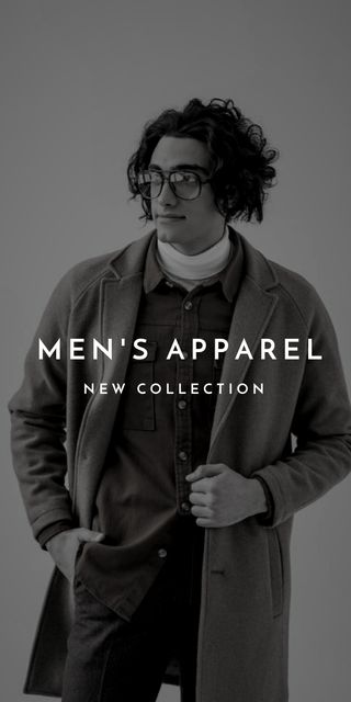 Man in stylish costume and glasses Graphic Design Template