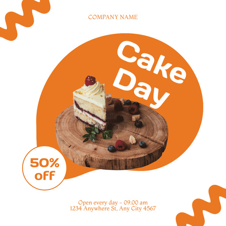 Cake Day Sale Offer Instagram Design Template
