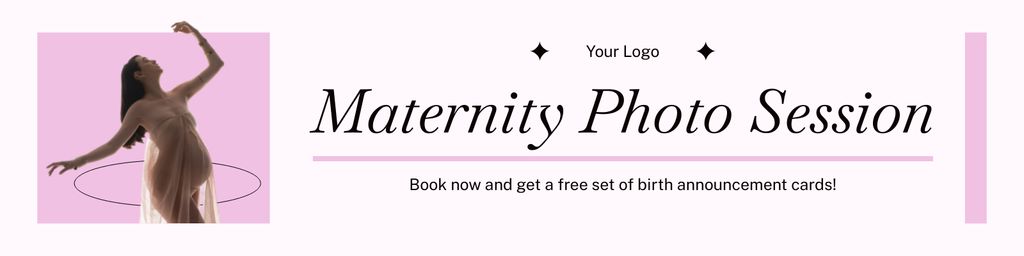 Professional Photography Services for Pregnant Photo Shoots Twitter Design Template