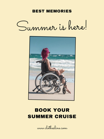 Platilla de diseño Summer Travel Offer Poster 36x48in