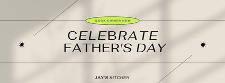 Celebrate Father's Day Announcement Facebook cover Design Template