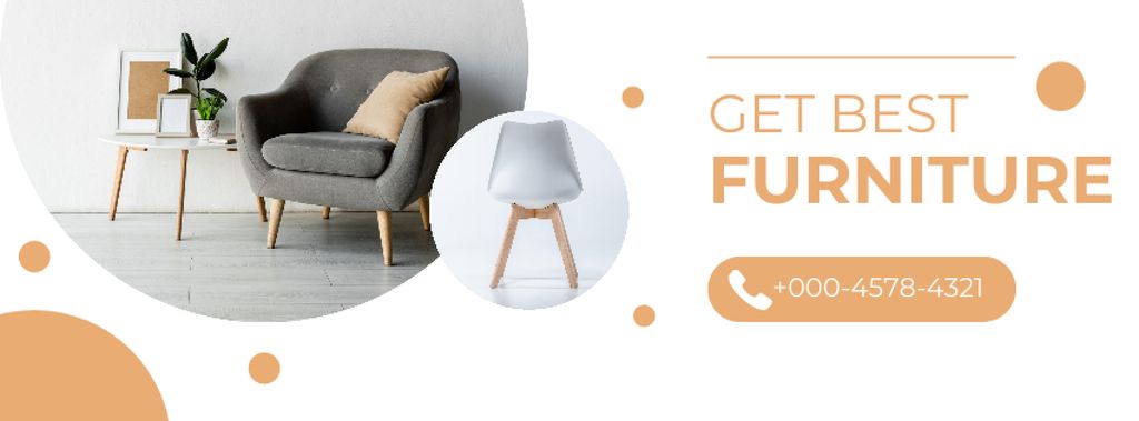 Plantilla de diseño de Best Furniture Facebook cover 
