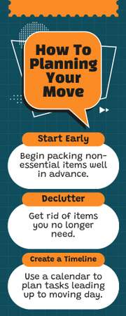 Tips for Planning House Move Infographic – шаблон для дизайну