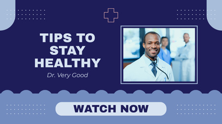 Tips to Stay Health from Doctor Youtube – шаблон для дизайну