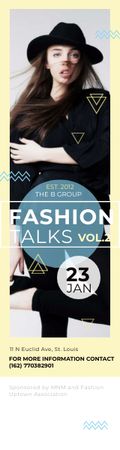 Fashion talks poster Skyscraper – шаблон для дизайну