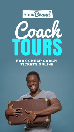 Coach Tours Services Offer TikTok Video – шаблон для дизайна