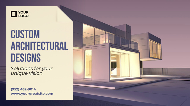 Custom Architectural Design With Visualization Full HD videoデザインテンプレート