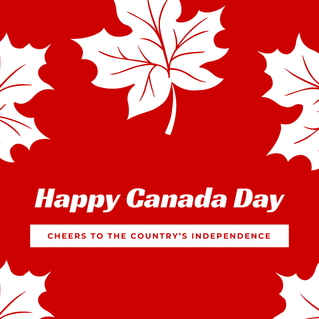 Happy Canada Day instagram post Instagram Design Template