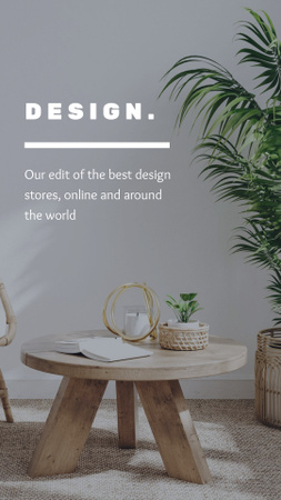 Minimalistic Home Interior Offer Instagram Story Modelo de Design