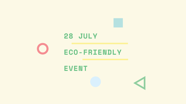 Eco Event Announcement FB event cover tervezősablon
