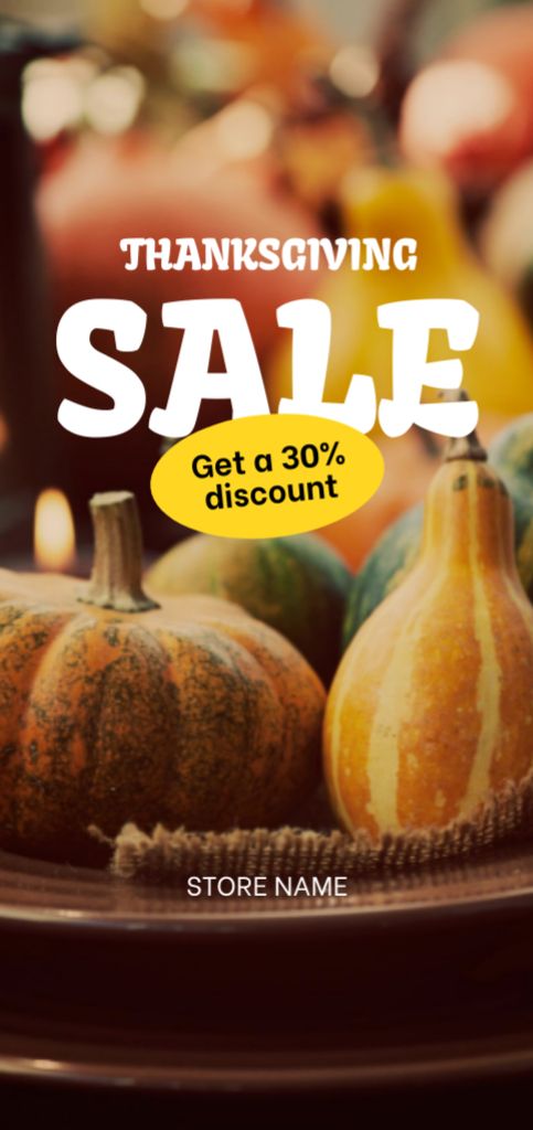 Delicious Pumpkins At Discounted Rates For Thanksgiving Flyer DIN Large Tasarım Şablonu