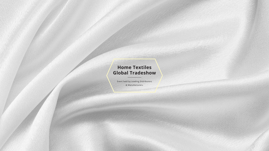 Home Textiles Events Announcement with White Silk Youtube tervezősablon