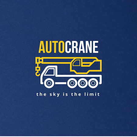 auto crane service logo Logo Design Template