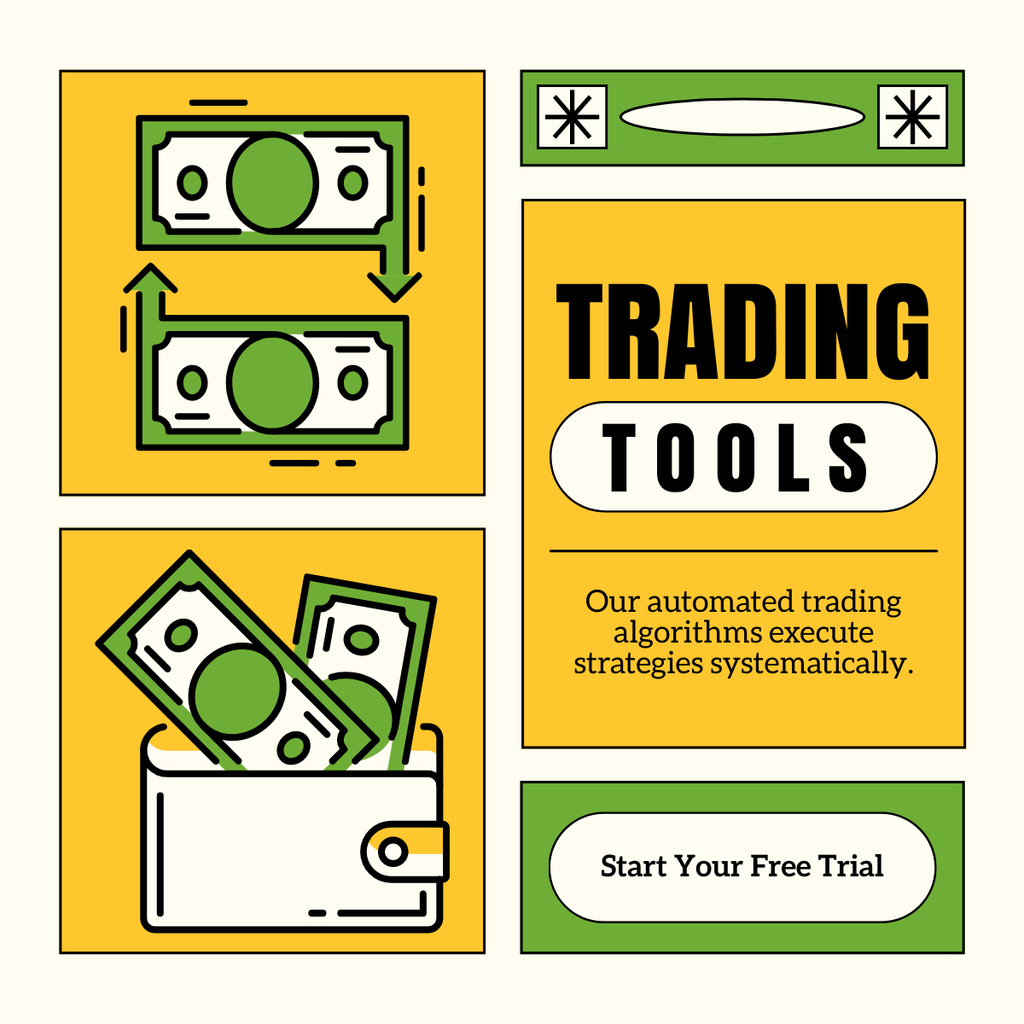 Exclusive Trading Tools Offer to Increase Profit from Trades LinkedIn postデザインテンプレート