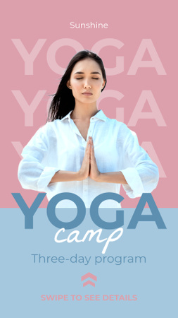 Three-Days Yoga Camp Instagram Story Design Template