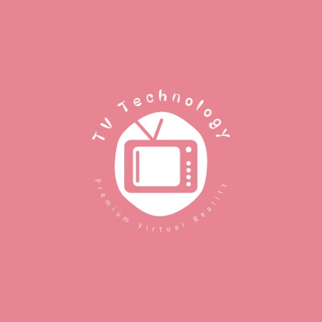Television Technology Advertising Logoデザインテンプレート