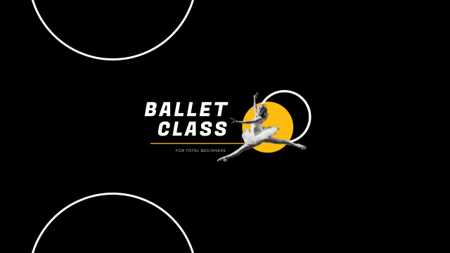 Ontwerpsjabloon van Youtube van Ballet Class Ad for Total Beginners