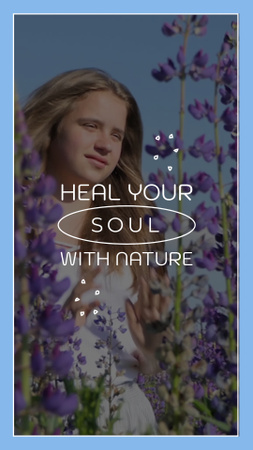 Inspirational Quote About Nature And Flora TikTok Video Design Template