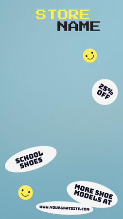 Platilla de diseño Back to School Special Offer with Cute Stickers Instagram Video Story
