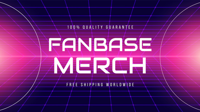 Template di design Gaming Fanbase Merch on Background of Metaverse Full HD video