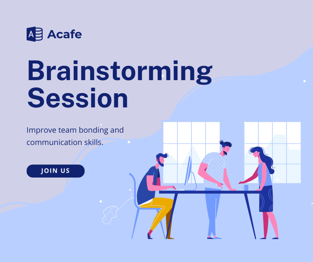 Announcement of Brainstorming Session Facebook – шаблон для дизайну