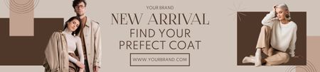 Venda da coleção de casacos Ebay Store Billboard Modelo de Design