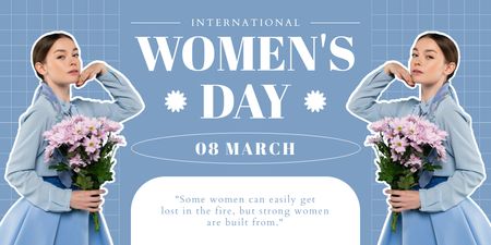 International Women's day Twitter – шаблон для дизайну
