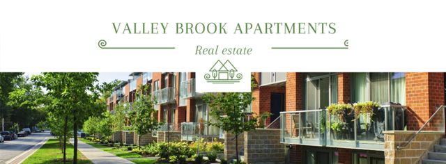 Real Estate for Business and Apartments Offer Facebook cover Design Template