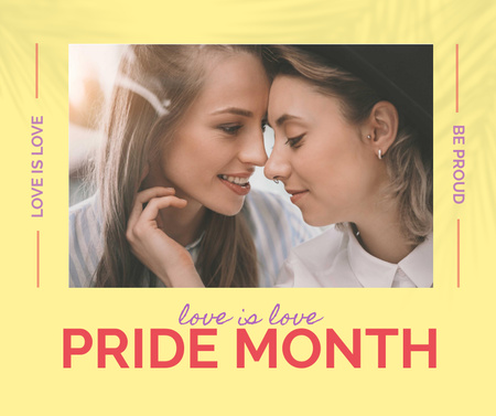 Platilla de diseño Pride Month Announcement Facebook