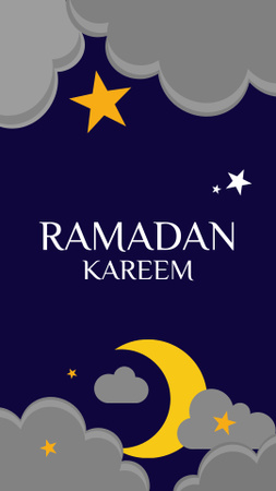 Traditional Ramadan Greeting Message Instagram Story Design Template