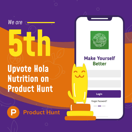 Product Hunt Campaign Ad Login Page on Screen Animated Post Design Template