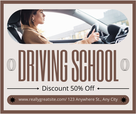 Essential Driving Lessons At School With Discounts Facebook Modelo de Design