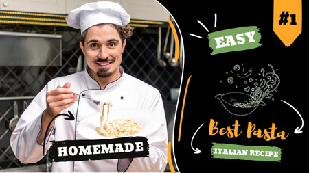 Best Homemade Italian Pasta Recipe Youtube Thumbnail Design Template