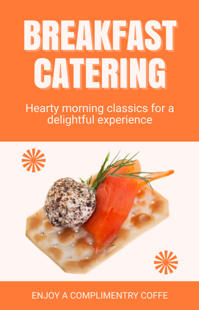 Breakfast Catering Services Offer with Complimentry Coffee IGTV Cover Modelo de Design