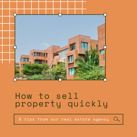 Modèle de visuel Sell Property Quickly - Instagram