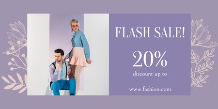Big Discount at Fashion Collection Twitter Design Template