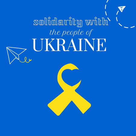 Call for Solidarity with People in Ukraine Instagram Design Template