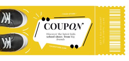 Szablon projektu Ogłoszenie sprzedaży z powrotem do szkoły z butami Coupon Din Large