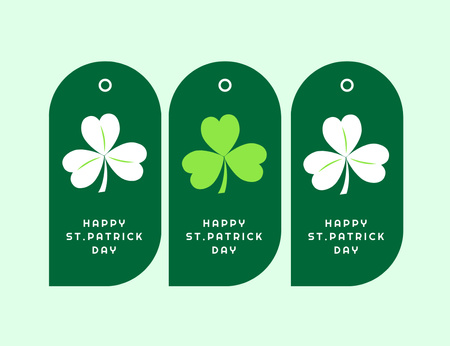 St. Patrick's Day Cards Thank You Card 5.5x4in Horizontal Design Template