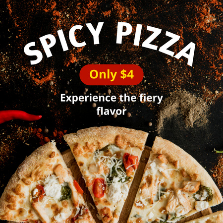 Best Price Pizza Offer Instagram Design Template