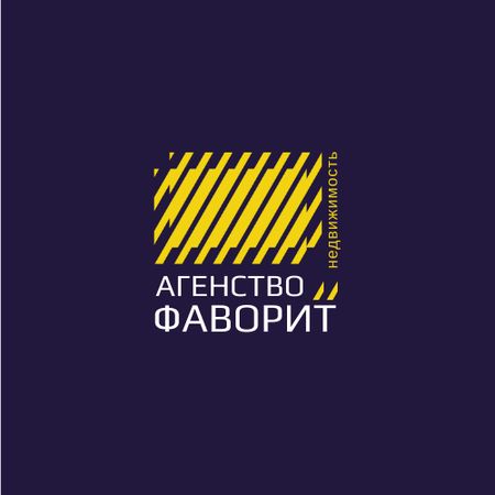 Construction Company Ad with Yellow Lines Texture Animated Logo – шаблон для дизайна