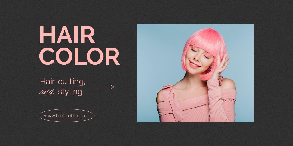 New Hair Coloring Techniques Twitter Šablona návrhu