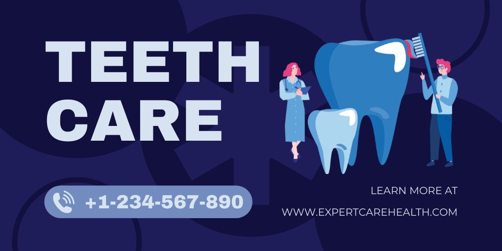 Ontwerpsjabloon van Twitter van Offer of Teeth Care