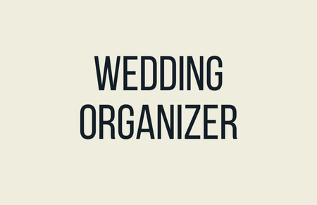 Wedding Organizer Contact Details Business Card 85x55mm Design Template