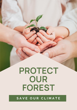 Platilla de diseño Climate Change Awareness Poster
