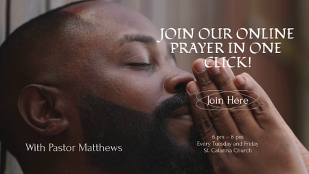 Online Praying With Pastor Promotion Full HD video Tasarım Şablonu