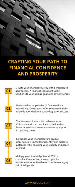 Business Consulting Offer for Financial Confidence Infographic Šablona návrhu