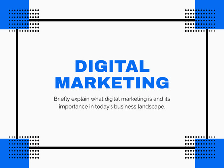 Plantilla de diseño de Resumen de marketing digital para propietarios de negocios Presentation 