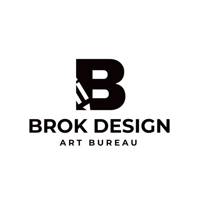 Emblem of Art Bureau Logo 1080x1080px Πρότυπο σχεδίασης