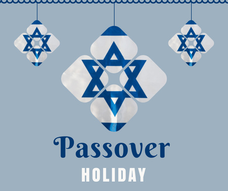 Designvorlage Passover Holiday Celebration für Facebook